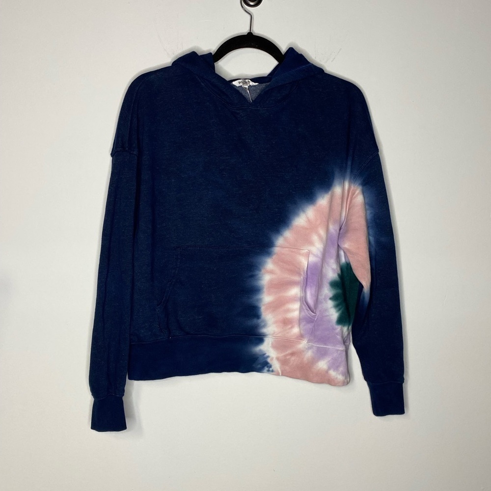 Wildfox Hadley Long Sleeve Tie-Dye Hoodie Sweatshirt NWT S - Picture 2 of 6